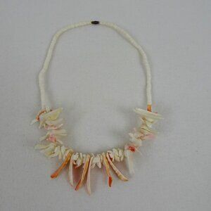 Sea Shell Necklace 24" Vintage Puka Beach Surfer MermaidCore Mermaid Handmade